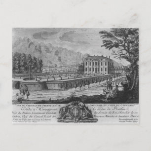 Cartão Postal Casa de Voltaire em Ferney, lado oeste