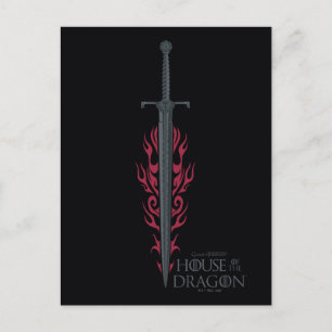 Cartão Postal CASA DO DRAGÃO   Espada Flamejante do Rei Viserys