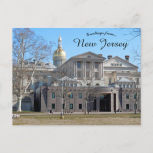 Cartão Postal Casa do Estado de Nova Jersey Trenton Nova Jersey