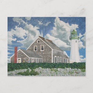 Cartão Postal Casa do Faroleiro de Scituate