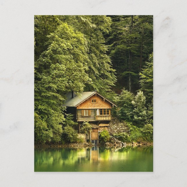 Cartão Postal Casa do lago cabin (Frente)