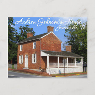 Cartão Postal Casa do Presidente Andrew Johnson - Greeneville, T
