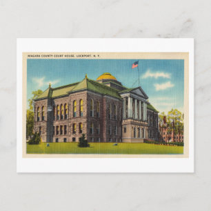 Cartão Postal Casa do Tribunal do Condado de Niagara, Lockport,