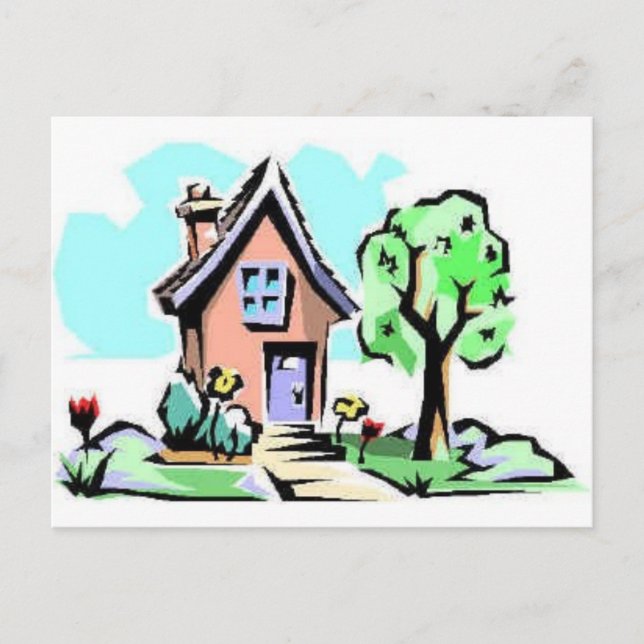 Cartão Postal Casa, doce lar (Frente)