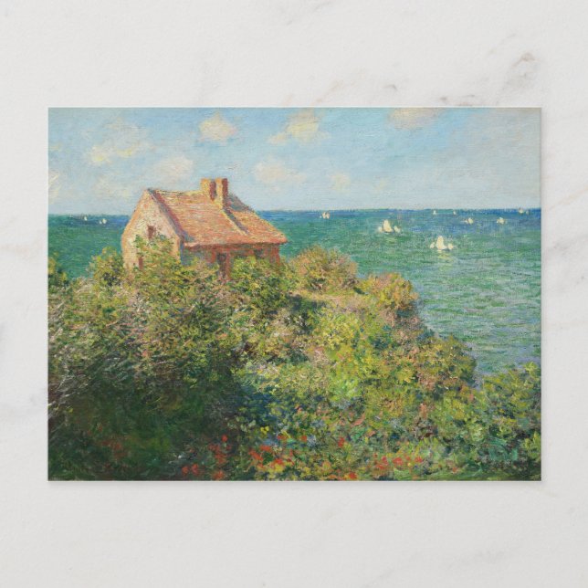 Cartão Postal Casa dos Pescadores em Varengeville - Monet (Frente)