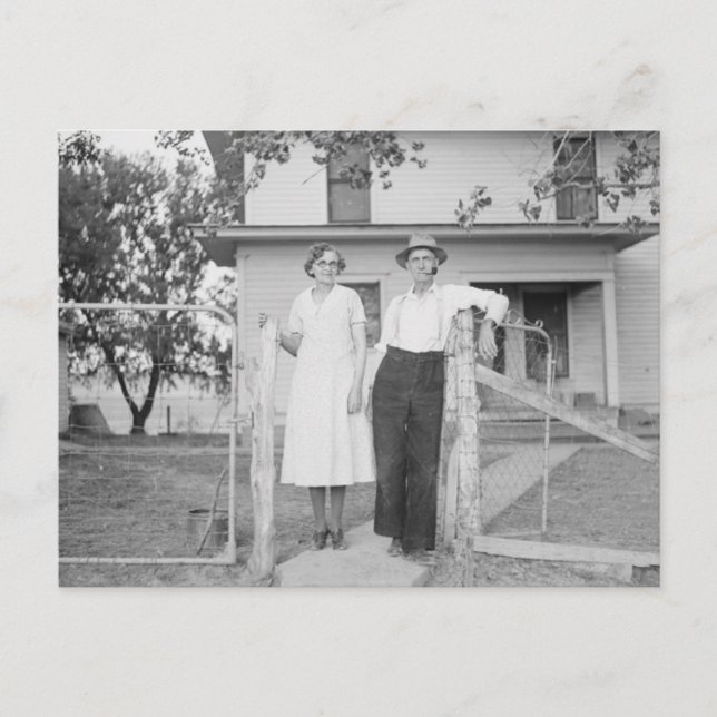 Cartão Postal Casa e Família do País Antigo (Frente)