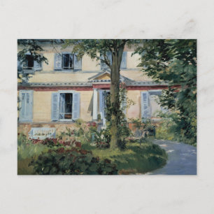 Cartão Postal Casa em Rueil por Edouard Manet, Arte Fino Antigo