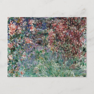 Cartão Postal Casa entre as Rosas por Claude Monet