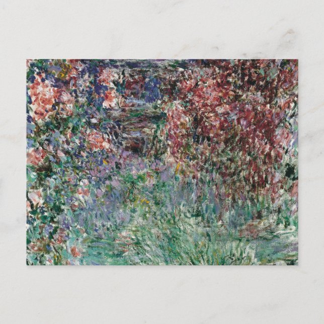 Cartão Postal Casa entre os Rosas de Claude Monet (Frente)