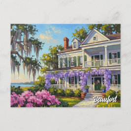 Cartão Postal Casa Histórica em Beaufort Carolina do Norte