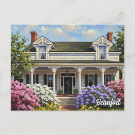 Cartão Postal Casa Histórica em Beaufort Carolina do Norte