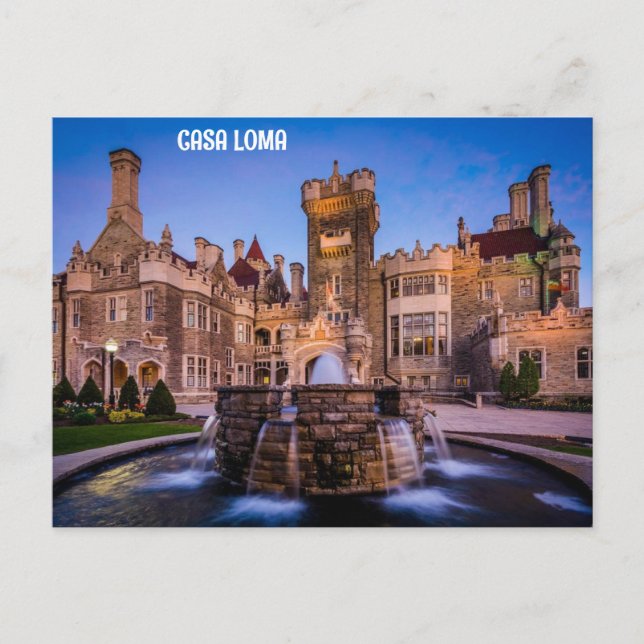 CARTÃO POSTAL CASA LOMA, TORONTO, CANADÁ (Frente)