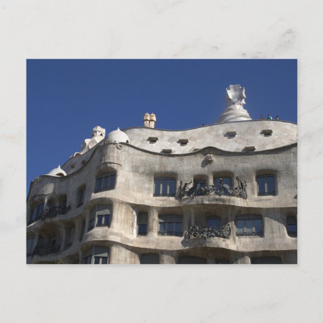 Cartão Postal Casa Milà, Barcelona (Frente)