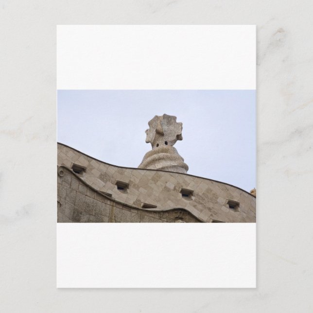 Cartão Postal casa mila barcelona (Frente)