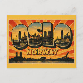Cartão Postal Casa Municipal de Oslo Noruega