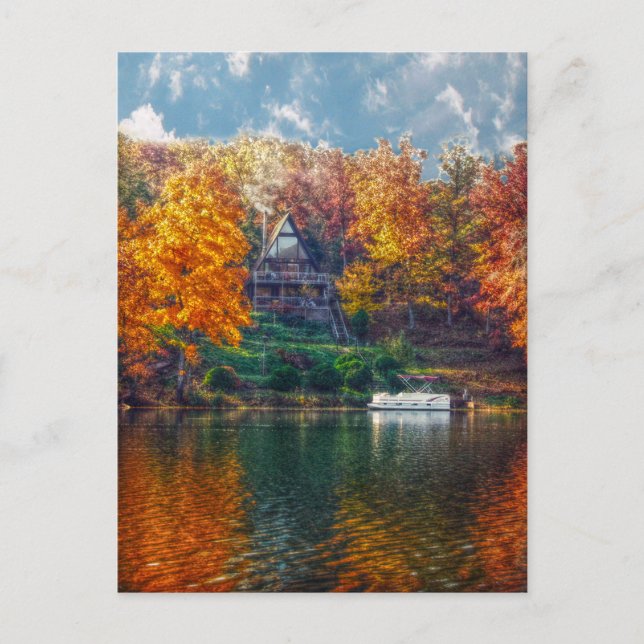 Cartão Postal Casa no lago (Frente)