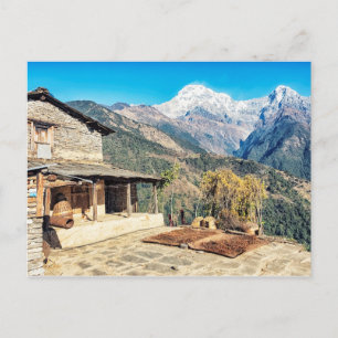 Cartão Postal Casa no Nepal