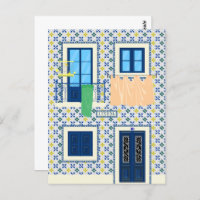 Casa portuguesa Lisboa com azulejos e aves