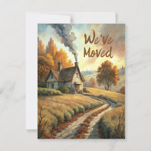 Cartão Postal Casa rustica Novo Endereço do País da Cabina que m
