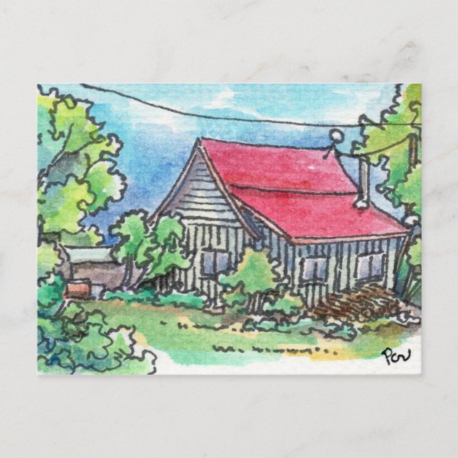 Cartão Postal Casa Vermelha em 89 (Frente)