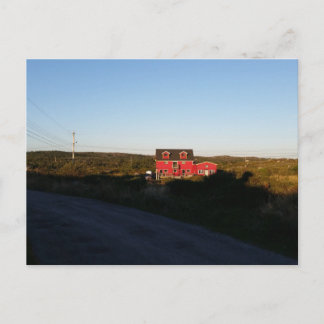 Cartão Postal Casa vermelha pequena