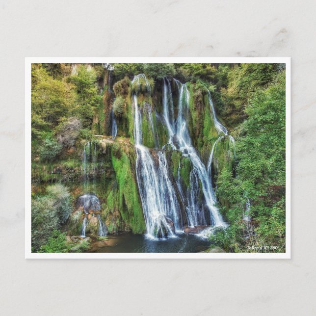 Cartão Postal Casacade de Glandieu (Frente)