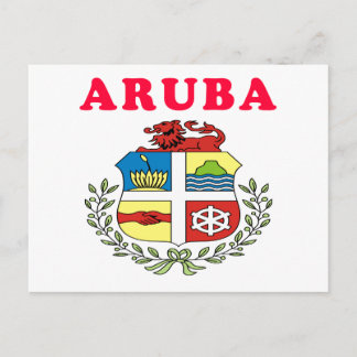 Cartão Postal Casaco Aruba De Designs De Braços