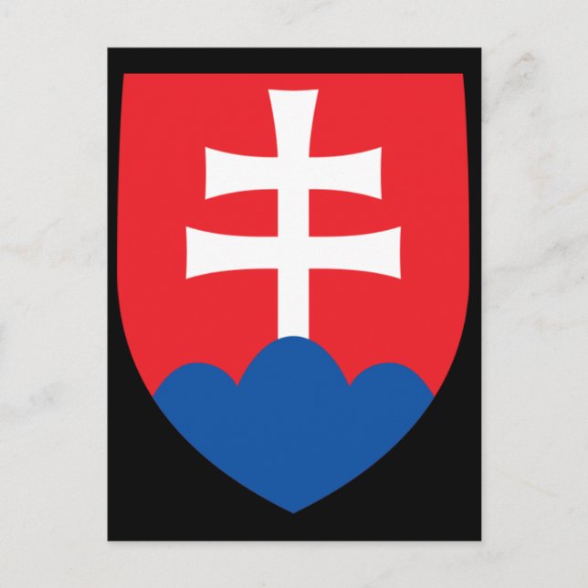 Cartão Postal casaco da eslováquia (Frente)