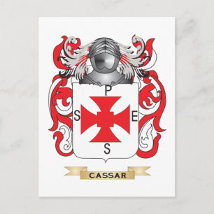 Cartão Postal Casaco de armas Cassar (Serviço Familiar)