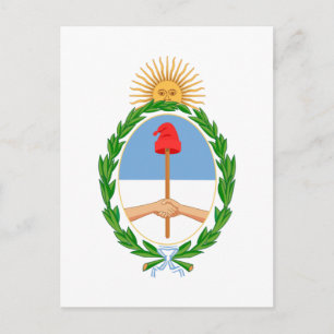 Cartão Postal Casaco de armas da Argentina