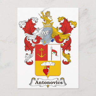 Cartão Postal Casaco de Armas da Família Antonovics