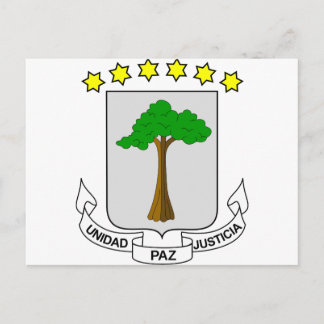 Cartão Postal Casaco de armas da Guiné Equatorial GQ