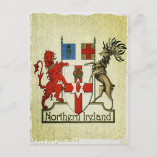 Cartão Postal casaco de armas da Irlanda do norte