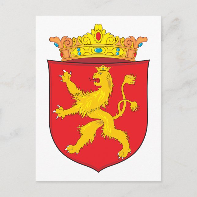 Cartão Postal Casaco de armas da Macedônia (1635) (Frente)