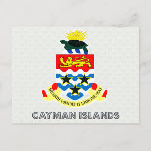 Cartão Postal Casaco de Armas das Ilhas Cayman