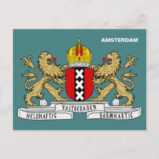 Cartão Postal Casaco de Armas de Amesterdã