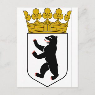 Cartão Postal Casaco de Armas de Berlim (Alemanha)