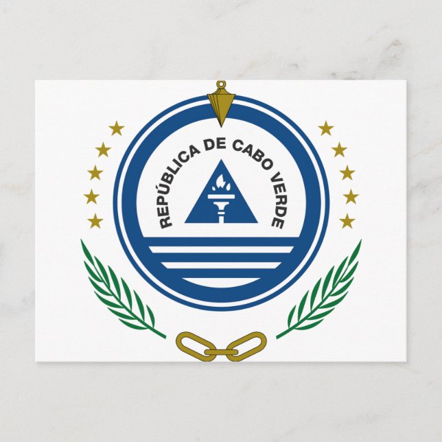 Cartão Postal Casaco de Armas de Cabo Verde (Frente)