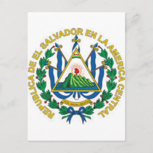 Cartão Postal Casaco de Armas de El Salvador