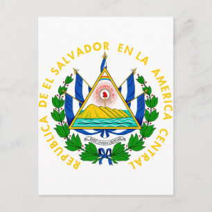 Cartão Postal Casaco de armas de El Salvador