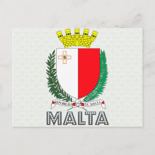 Cartão Postal Casaco de armas de Malta