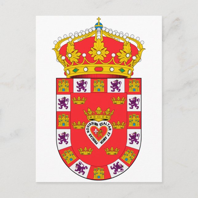 Cartão Postal Casaco de Armas de Múrcia (Frente)