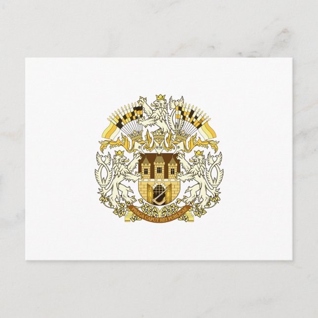 Cartão Postal Casaco de Armas de Praga (Frente)