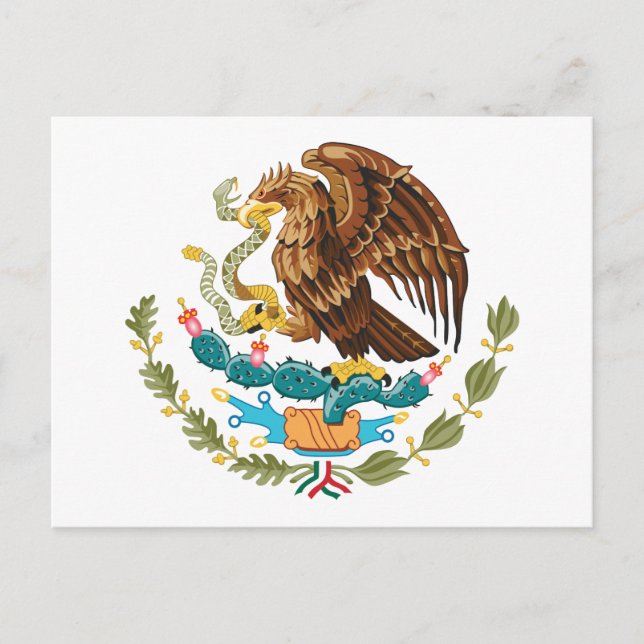 Cartão Postal Casaco de Armas do México (Frente)