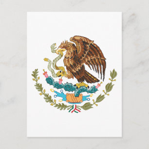 Cartão Postal casaco de armas do méxico