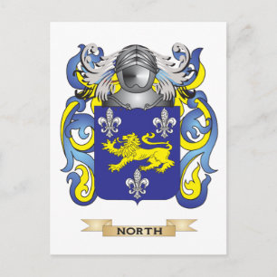 Cartão Postal Casaco de Armas do Norte (Crest Familiar)