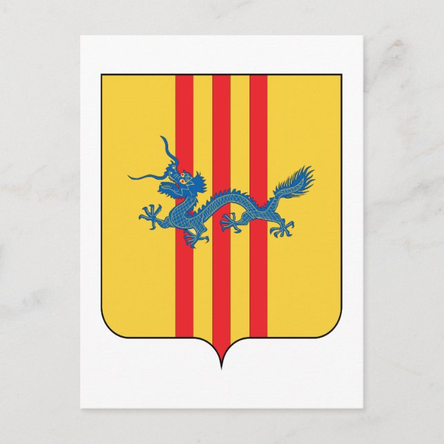 Cartão Postal Casaco de Armas do Vietnã do Sul (Frente)