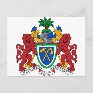 Cartão Postal Casaco de Armas Gâmbia