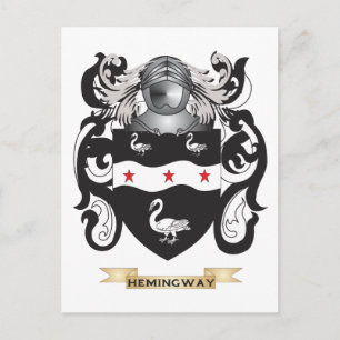 Cartão Postal Casaco de Armas Hemingway (Serviço Familiar)