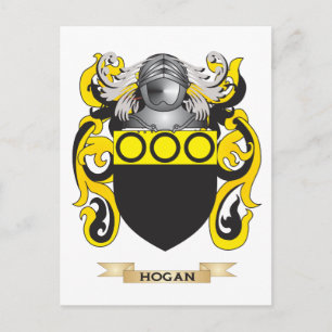 Cartão Postal Casaco de Armas Hogan (Crest Familiar)
